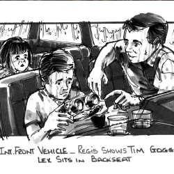 T-Rex Attack Jurassic Park Storyboard