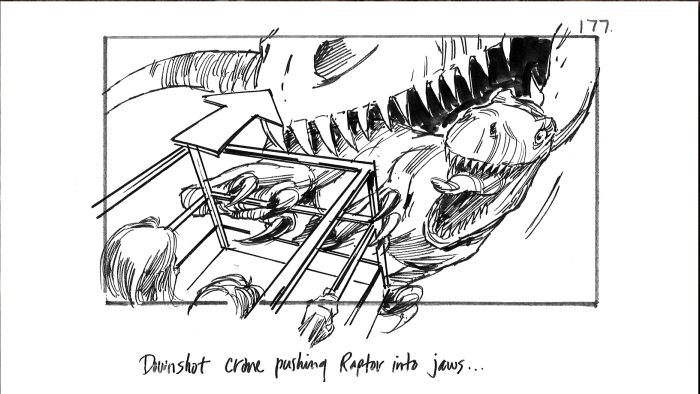 Jurassic Park Alternate Ending Storyboard