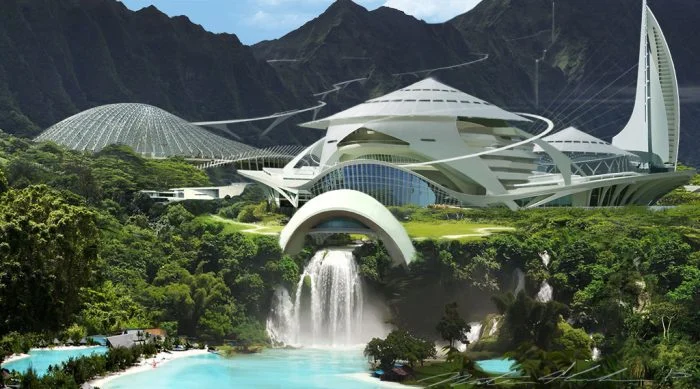 Nathan Shroeder Jurassic World Concept Art Kauai Resort Visitor Center First Jurassic World Concept Art!