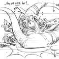 The Lost World Storyboard Sarah Harding vs. The Raptors
