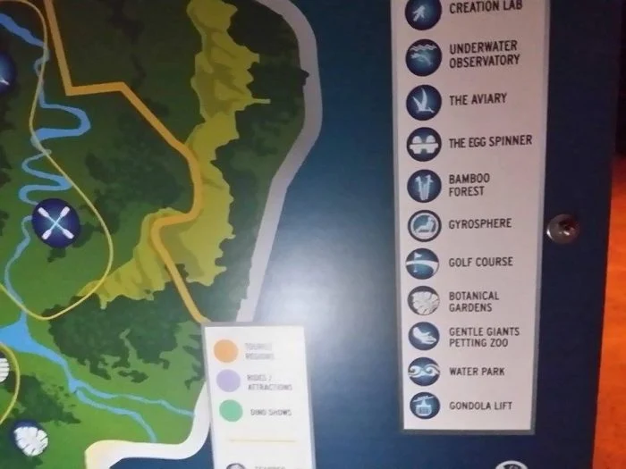 Jurassic World Map Map of Jurassic World Leaks Online