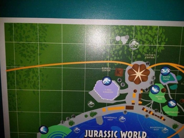 Jurassic World Map Map of Jurassic World Leaks Online