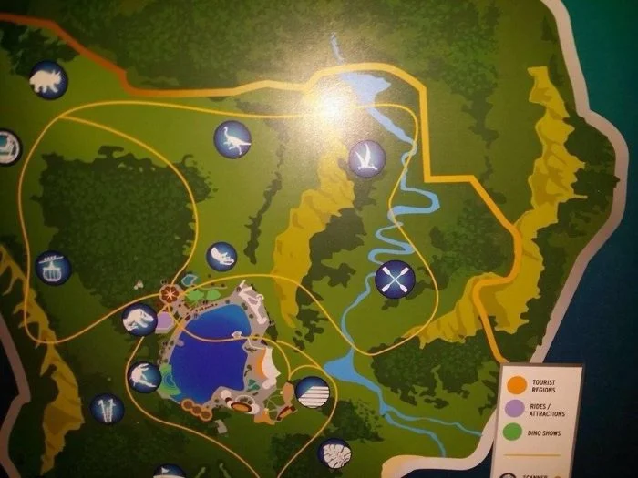 Jurassic World Map Map of Jurassic World Leaks Online