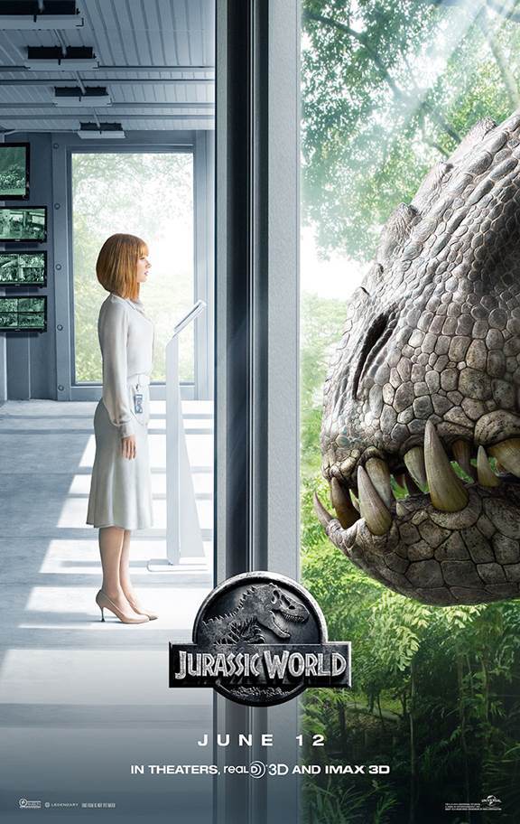 Jurassic-World-poster New Jurassic World Poster Features Indominus Rex