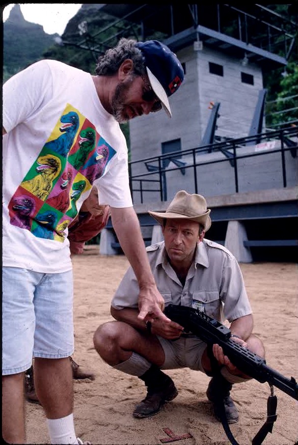 Steven Spielberg and Bob Peck
