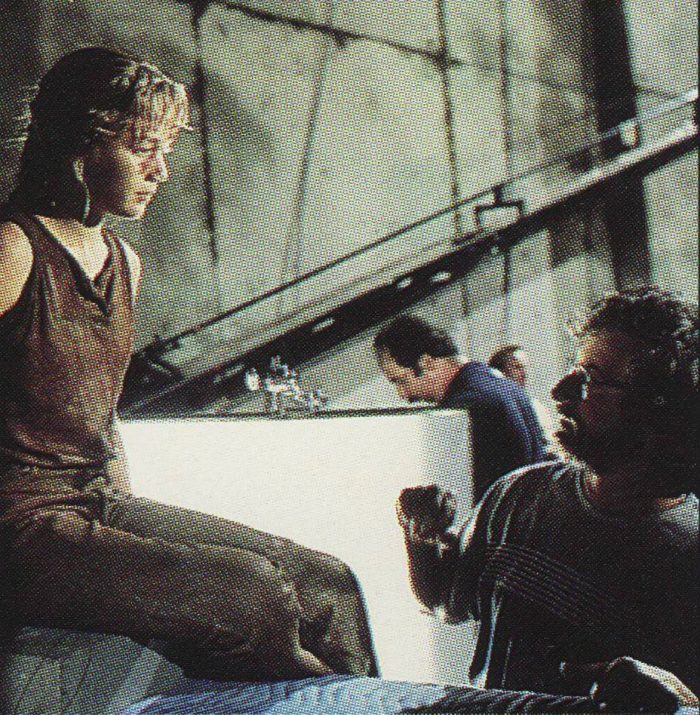 Ariana Richards and Steven Spielberg