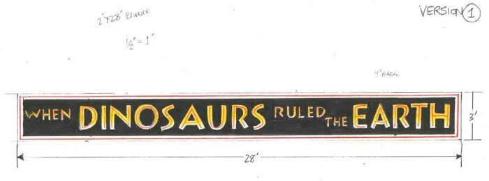 Dinosaurs Ruled The Earth Banner