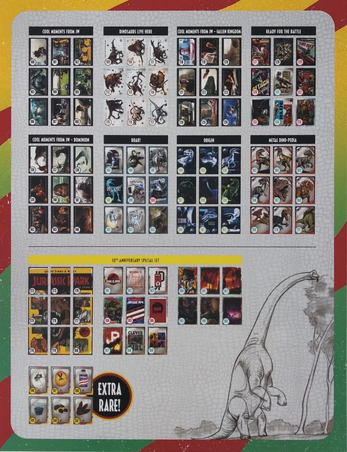 Panini Releases Jurassic Park 30th Anniversary Trading Card Set