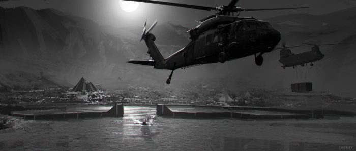 Helicopter Leaving (Jason Horley)