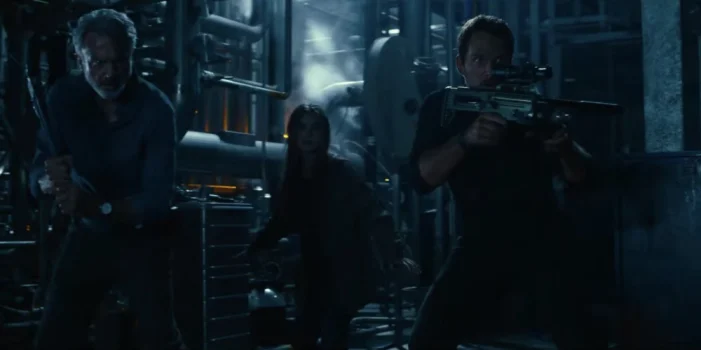 Alan Grant, Maisie Lockwood and Owen Grady